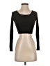 AZY Black Long Sleeve Top Size S - photo 1