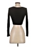 AZY Black Long Sleeve Top Size S - photo 2