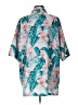 Pacific & Co. 100% Polyester Tropical Teal Short Sleeve Blouse Size L - photo 2