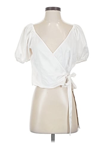WAYF Short Sleeve Blouse (view 1)