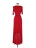 Bordeaux Solid Red Cocktail Dress Size M - photo 2