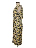 J.Crew 100% Polyester Print Yellow Cocktail Dress Size 0 - photo 5