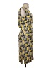 J.Crew 100% Polyester Print Yellow Cocktail Dress Size 0 - photo 4
