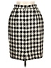Carlisle 100% Silk Houndstooth Ivory Silk Skirt Size 10 - photo 2