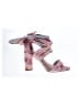 Gianni Bini 100% Leather Floral Pink Sandals Size 9 - photo 1