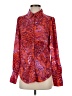 Free People 100% Polyester Animal Print Red Long Sleeve Blouse Size S - photo 1