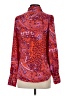 Free People 100% Polyester Animal Print Red Long Sleeve Blouse Size S - photo 2
