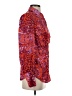 Free People 100% Polyester Animal Print Red Long Sleeve Blouse Size S - photo 4