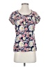Boden Floral Blue Short Sleeve Blouse Size 4 - photo 1