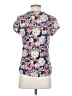 Boden Floral Blue Short Sleeve Blouse Size 4 - photo 2