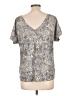 Next 100% Viscose Silver Short Sleeve T-Shirt Size 12 - photo 2