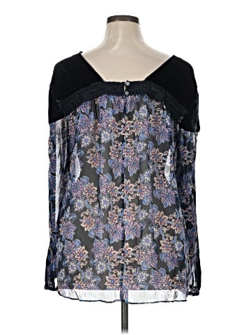 Sundance Long Sleeve Silk Top (view 2)
