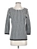 Allison Daley Houndstooth Silver Pullover Sweater Size S - photo 1