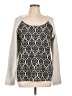 French Laundry Paisley Silver Pullover Sweater Size L - photo 1