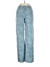 Future Collective Argyle Teal Jeans Size 00 - photo 1