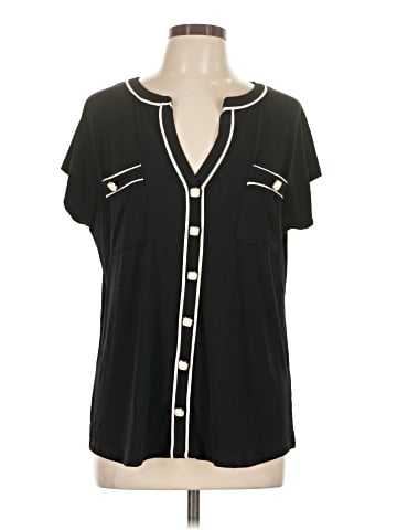 Daisy Fuentes Short Sleeve Blouse (view 1)