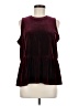 Mud Pie Burgundy Sleeveless Blouse Size M - photo 1