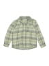 Crewcuts Plaid Green Long Sleeve Button-Down Shirt Size 5 - photo 1