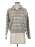 Be Cool Stripes Gray Pullover Sweater Size S - photo 1