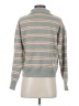 Be Cool Stripes Gray Pullover Sweater Size S - photo 2