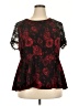 Torrid Black Short Sleeve Blouse Size 2X Plus (2) - photo 1