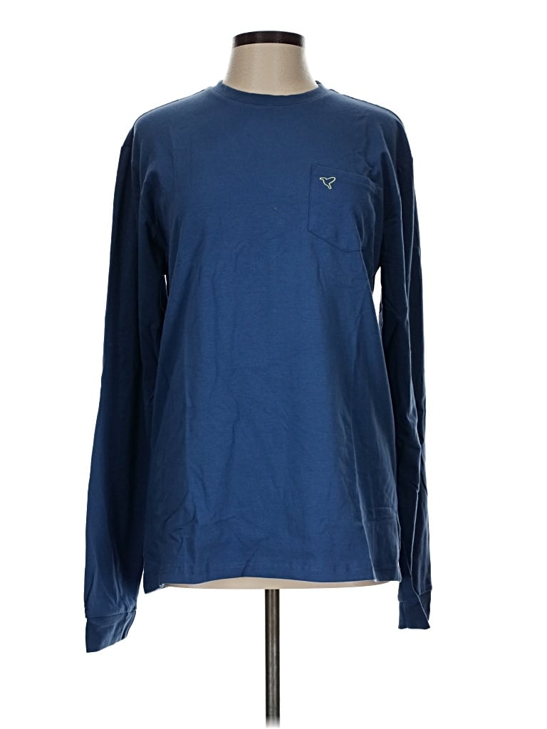 Pre-owned Assorted Brands Long Sleeve T-shirt In Blue