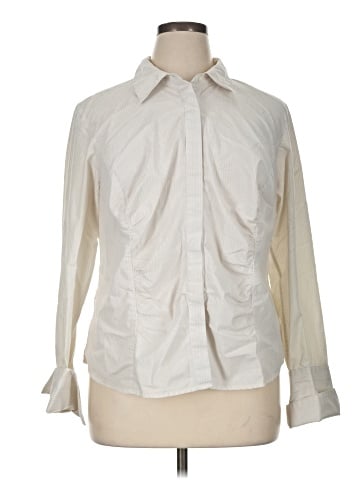 Lane Bryant Long Sleeve Button-Down Shirt (view 1)