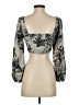 Urban Outfitters Silver 3/4 Sleeve Blouse Size XS - photo 2