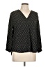 Vince Camuto 100% Polyester Polka Dots Black 3/4 Sleeve Blouse Size L - photo 1