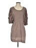 Mustard Seed 100% Rayon Brown 3/4 Sleeve Top Size S - photo 1
