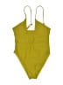MATTE Collection Yellow Bodysuit Size S - photo 1