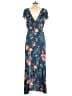 Torrid 100% Rayon Floral Blue Jumpsuit Size Lg Plus (0) - photo 2