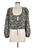 Levi's 100% Polyester Black 3/4 Sleeve Blouse Size M - photo 1