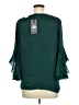 Sans Souci 100% Polyester Teal Green 3/4 Sleeve Blouse Size M - photo 2