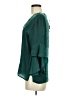 Sans Souci 100% Polyester Teal Green 3/4 Sleeve Blouse Size M - photo 5