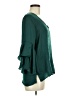 Sans Souci 100% Polyester Teal Green 3/4 Sleeve Blouse Size M - photo 4