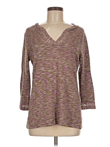 Kate Hill 3/4 Sleeve Silk Top (view 1)