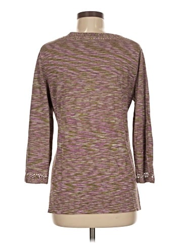 Kate Hill 3/4 Sleeve Silk Top (view 2)