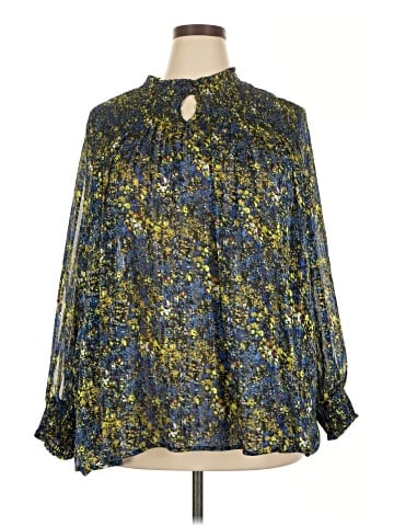 Ulla Popken Long Sleeve Blouse (view 1)