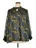 Ulla Popken Paisley Green Long Sleeve Blouse Size 4X (estimated) - photo 1