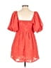 Future Collective 100% Polyester Hearts Orange Cocktail Dress Size XXS - photo 2