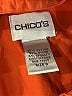 Chico's Orange 3/4 Sleeve Button-Down Shirt Size XL (3) - photo 7