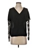 Shein 100% Polyester Black 3/4 Sleeve Top Size 4 - photo 1