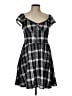 Shein Plaid Black Casual Dress Size L - photo 1