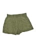 Pure Navy Solid Green Khaki Shorts Size S - photo 1