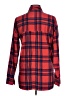 Old Navy Plaid Red Long Sleeve Button-Down Shirt Size Med Maternity - photo 2