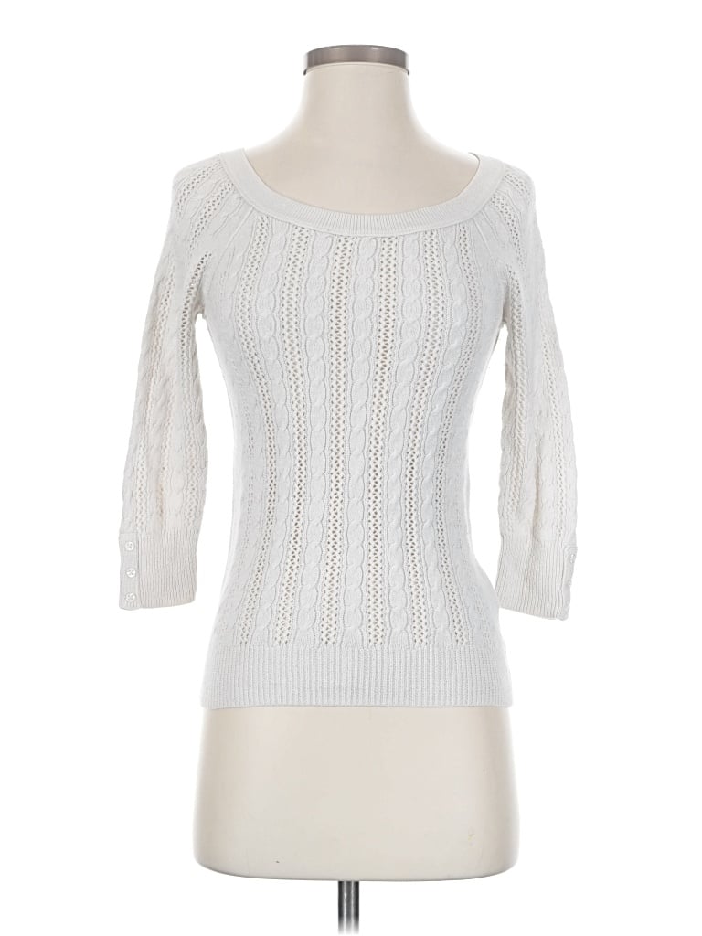 Pre-owned American Eagle Outfitters Pullover Sweater In White