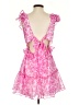 Aqua 100% Polyester Paisley Pink Cocktail Dress Size S - photo 2