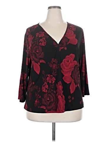 Apostrophe 3/4 Sleeve Blouse (view 1)