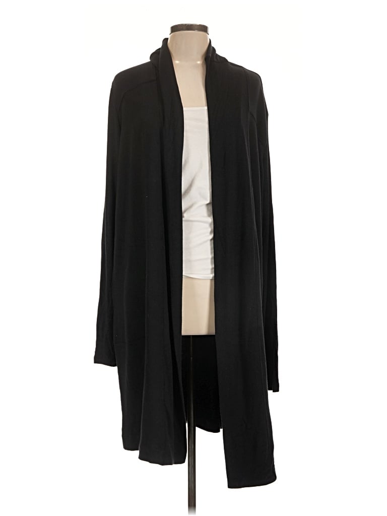 Pre-owned Athleta Cardigan Sweater In Black